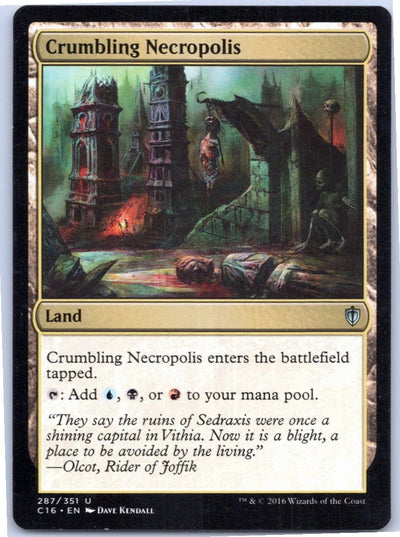 Crumbling Necropolis 287 Uncommon Commander 2016 Magic: The Gathering NM | HOKO