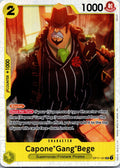 Capone"Gang"Bege (101) OP11-101 Super Rare A Fist of Divine Speed One Piece NM