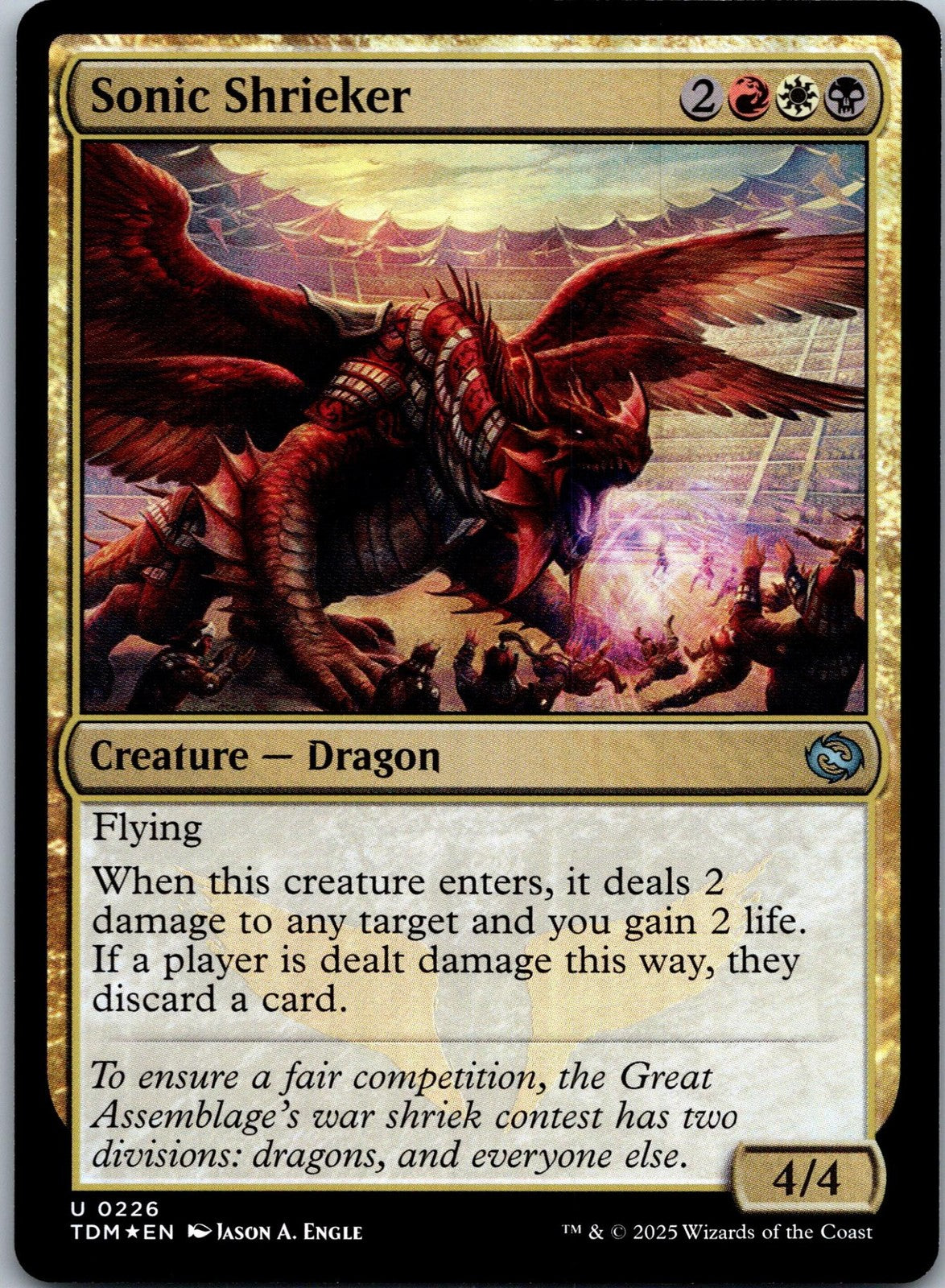 Sonic Shrieker 226 Uncommon Tarkir: Dragonstorm Magic: The Gathering NM | HOKO