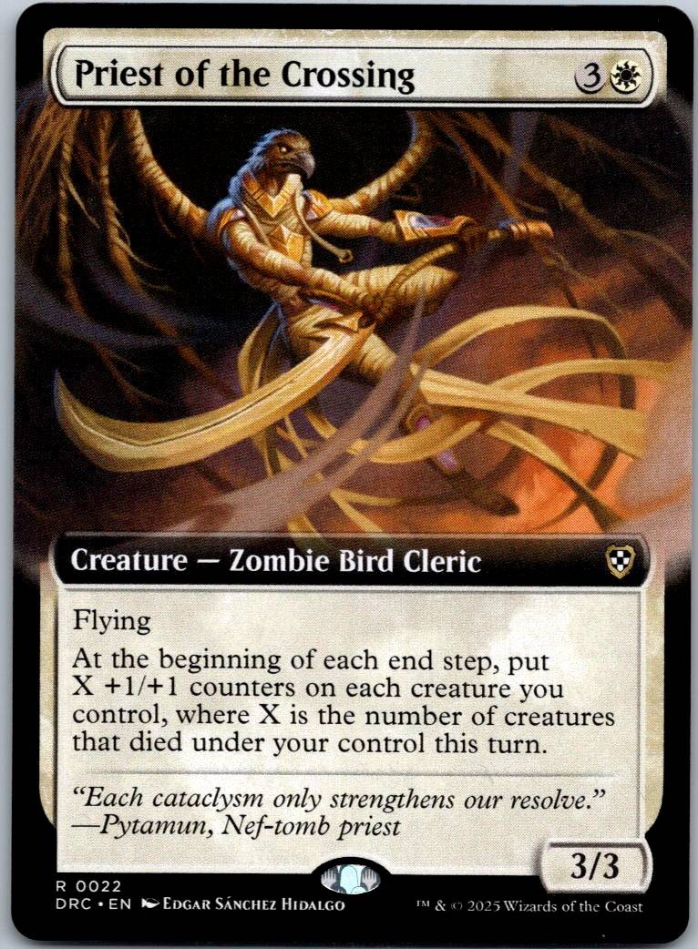 Priest of the Crossing (Extended Art) Aetherdrift Magic: The Gathering NM