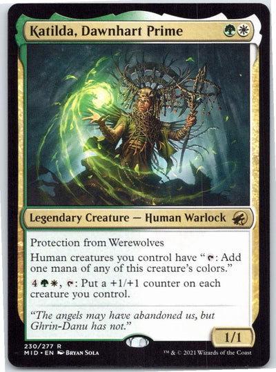 Katilda, Dawnhart Prime 230 Innistrad: Midnight Hunt Magic: The Gathering NM