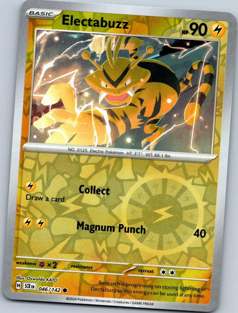 Electabuzz 46/142 Common Stellar Crown Pokemon Reverse Holo Near Mint