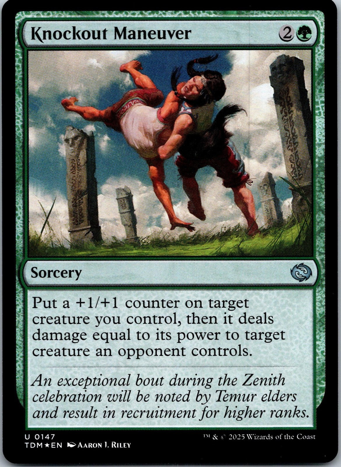 Knockout Maneuver 147 Uncommon Tarkir: Dragonstorm Magic: The Gathering NM