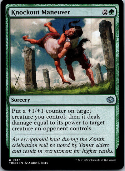 Knockout Maneuver 147 Uncommon Tarkir: Dragonstorm Magic: The Gathering NM