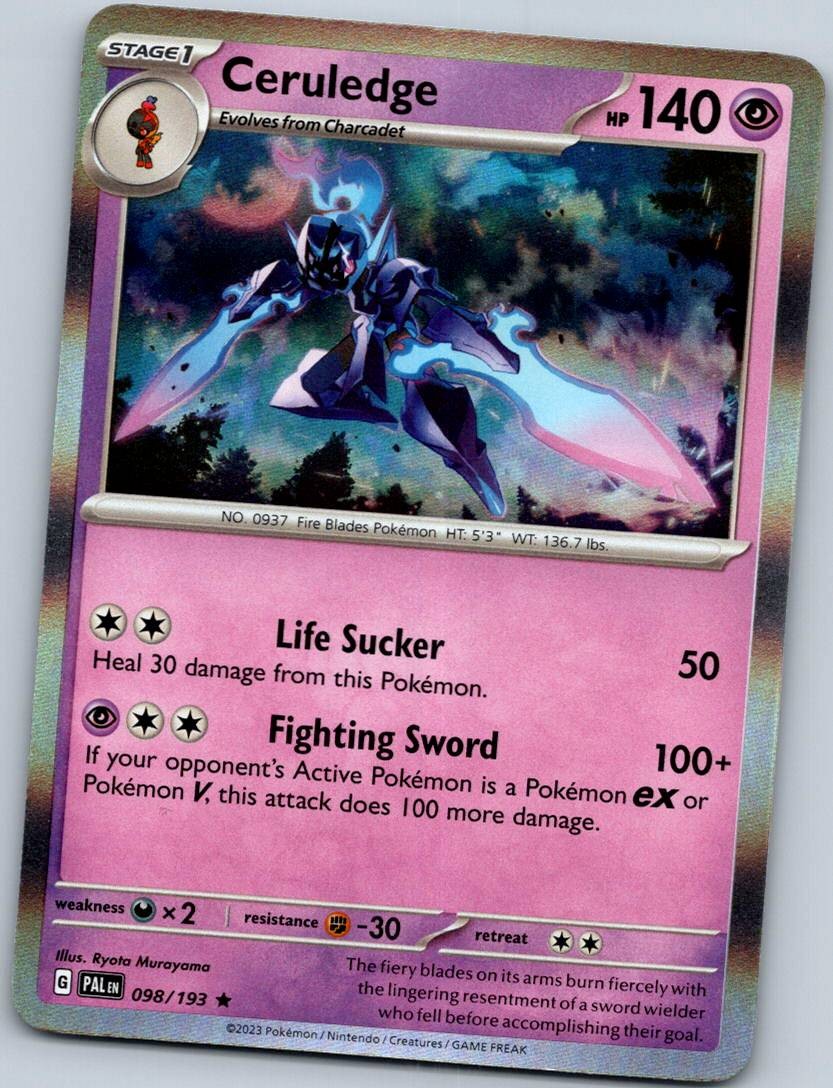 Ceruledge 098/193 Rare Paldea Evolved Pokemon Near Mint