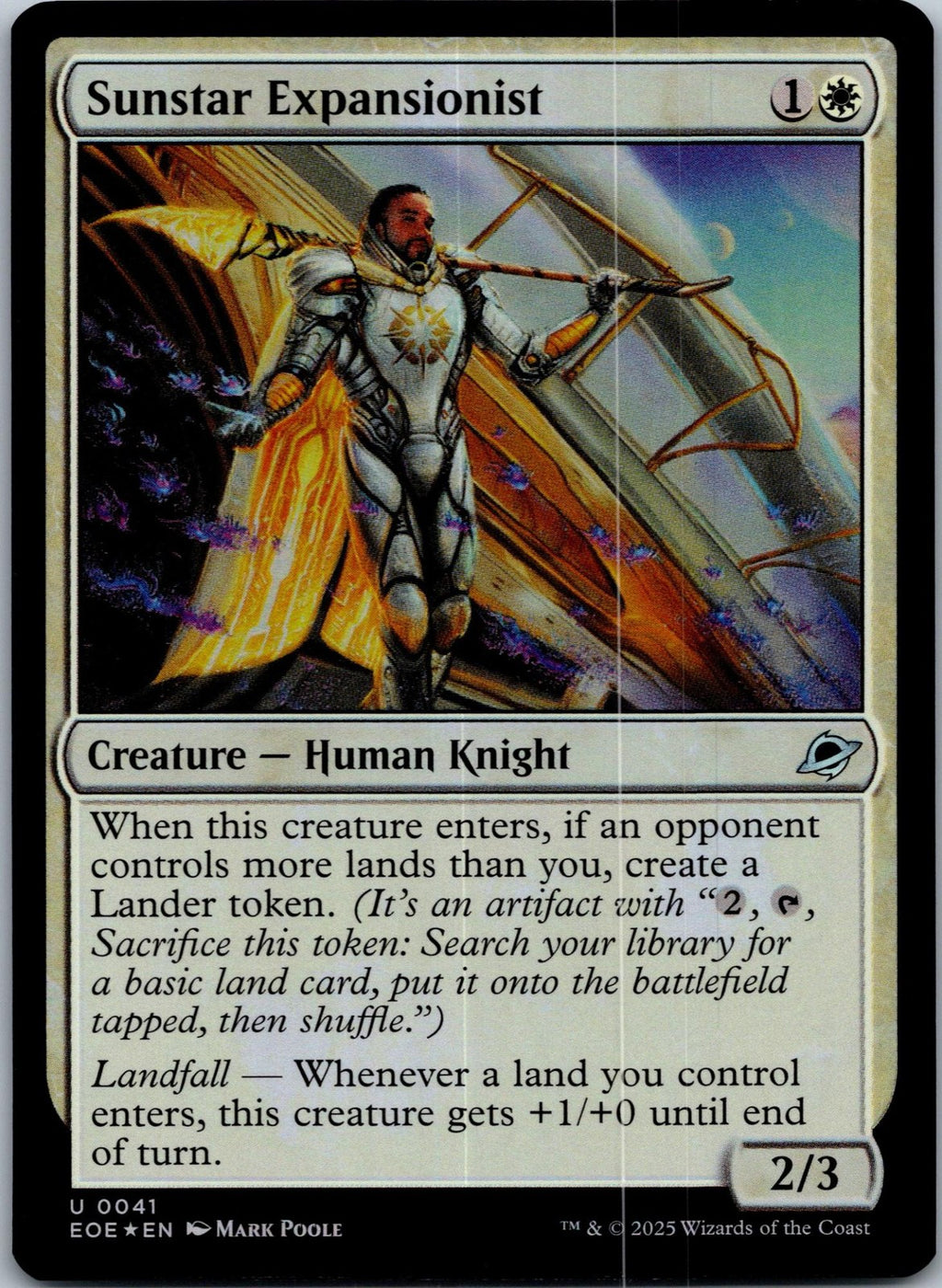 Sunstar Expansionist 41 Uncommon Edge of Eternities Magic: The Gathering NM
