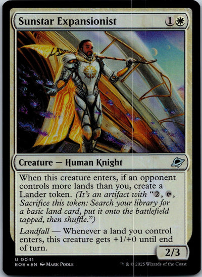 Sunstar Expansionist 41 Uncommon Edge of Eternities Magic: The Gathering NM