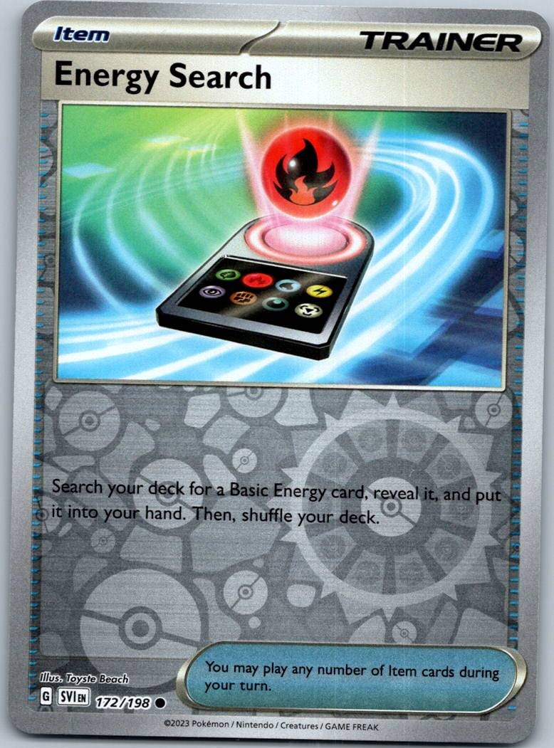 Energy Search 172/198 Reverse Scarlet & Violet Pokemon Near Mint