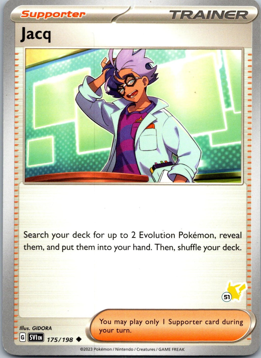 Jacq 175/198 Uncommon Scarlet & Violet Pokemon Near Mint