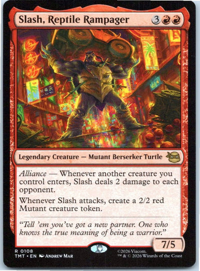 Slash, Reptile Rampager Teenage Mutant Ninja Turtles Magic: The Gathering NM