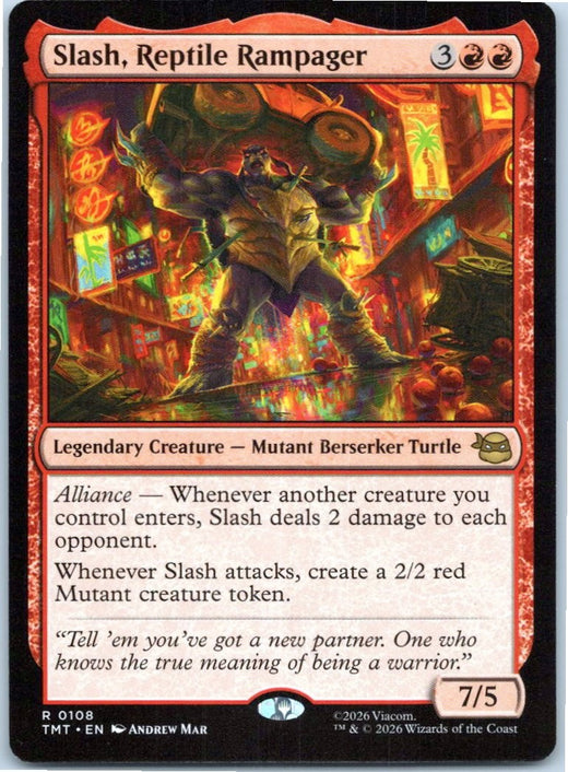 Slash, Reptile Rampager Teenage Mutant Ninja Turtles Magic: The Gathering NM