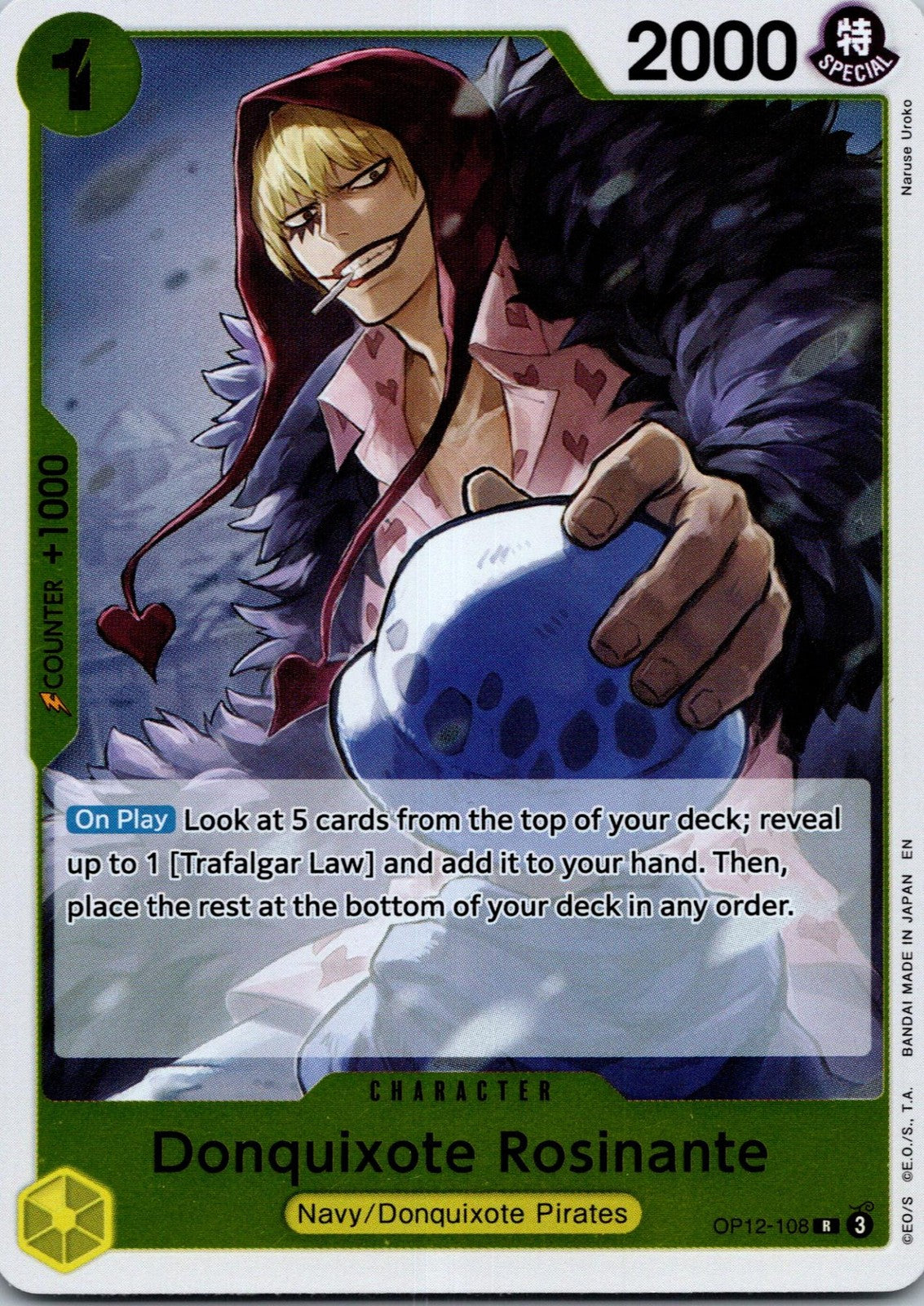 Donquixote Rosinante (108) OP12-108 Rare Legacy of the Master One Piece NM