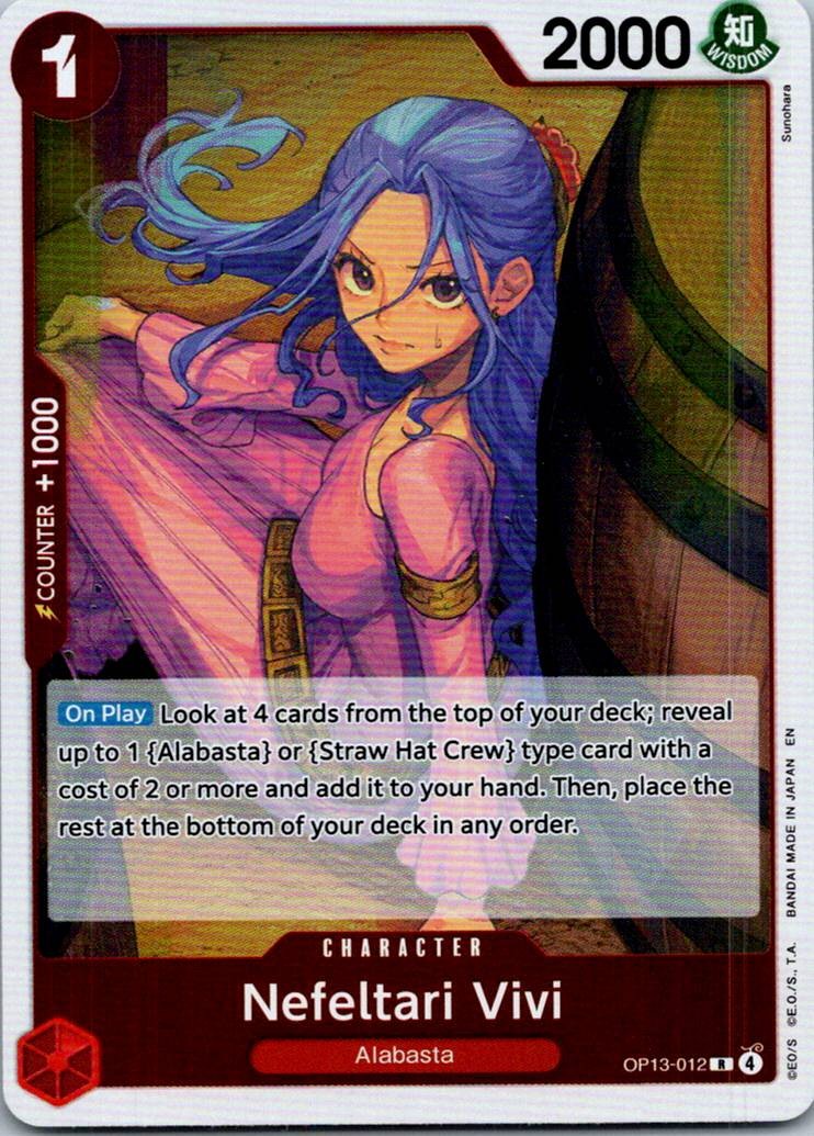 Nefeltari Vivi OP13-012 Rare Carrying On His Will One Piece Near Mint