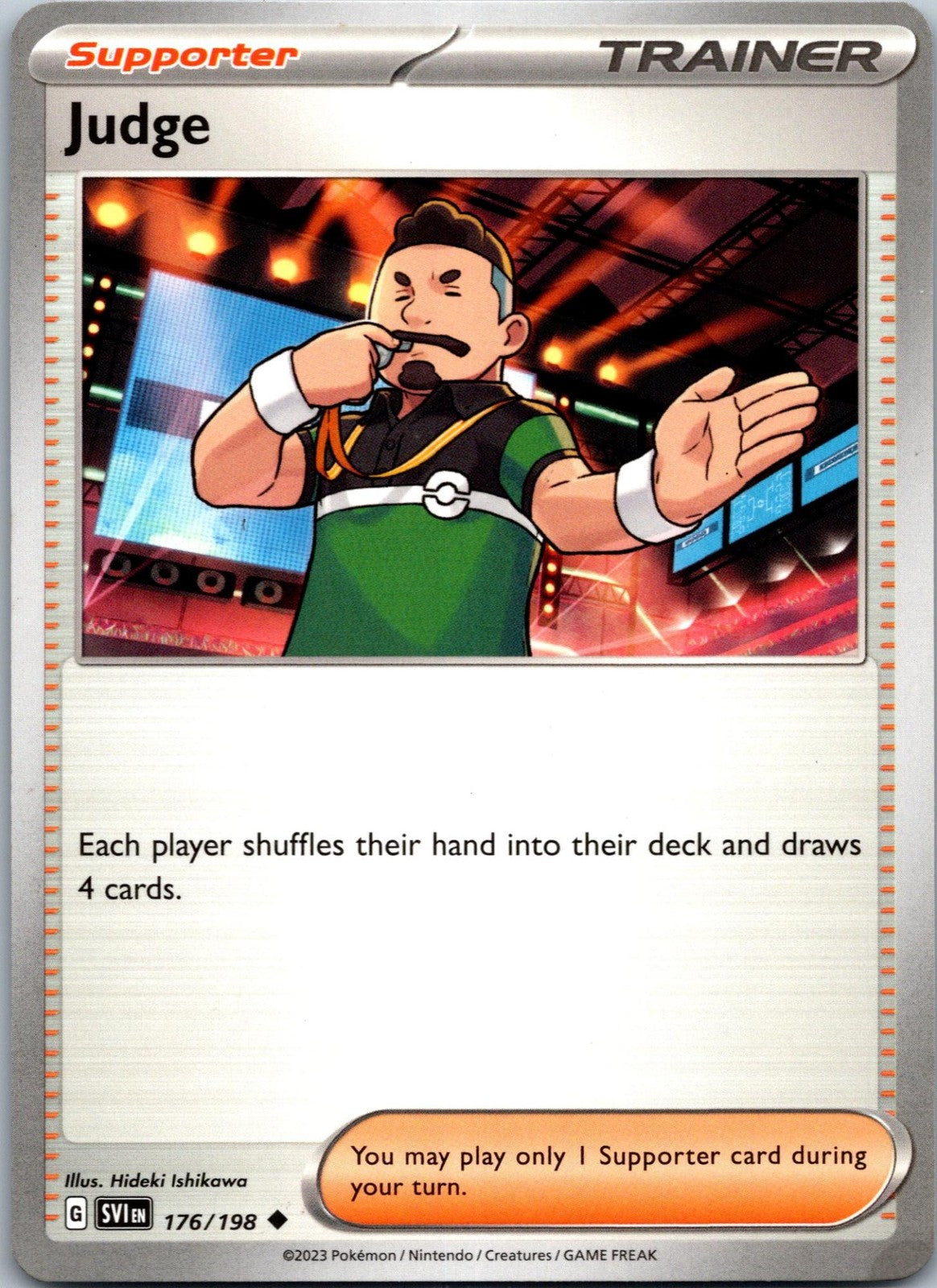 Judge 176/198 Uncommon Scarlet & Violet Pokemon Near Mint