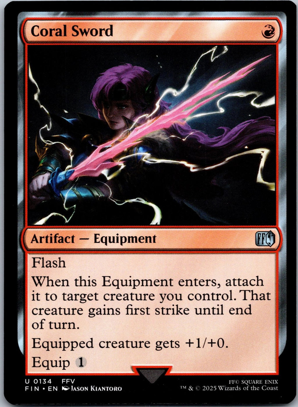 Coral Sword 134 Uncommon Final Fantasy Magic: The Gathering Near Mint | HOKO
