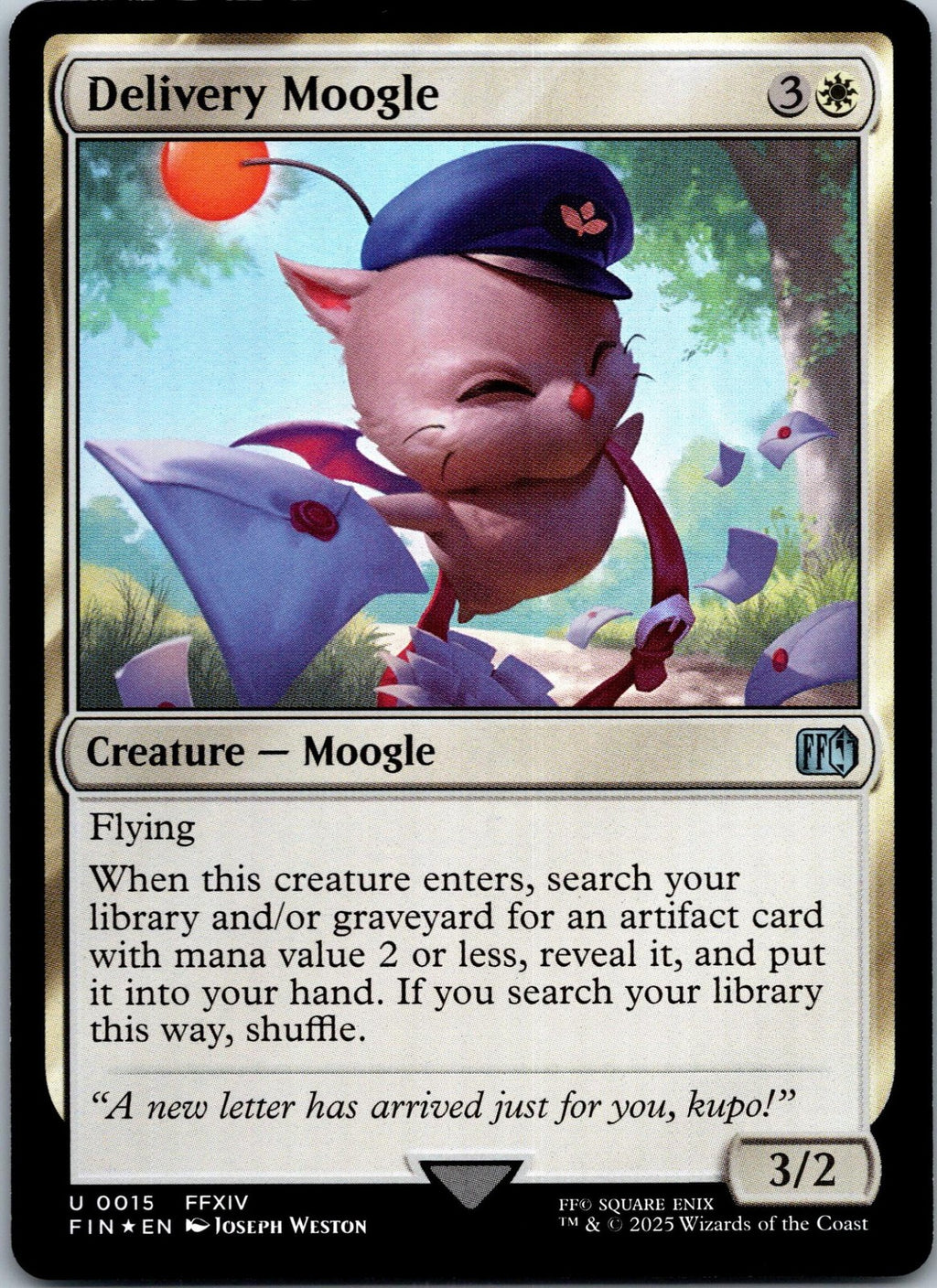 Delivery Moogle 15 Uncommon Final Fantasy Magic: The Gathering Near Mint | HOKO