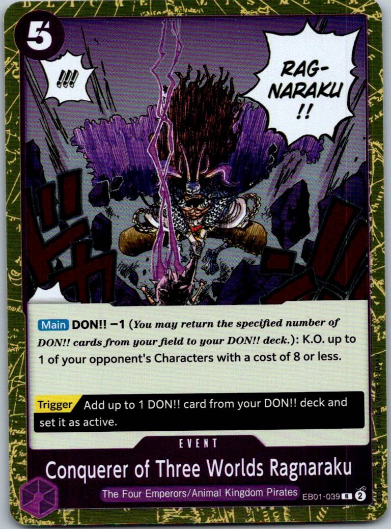 Conquerer of Three Worlds Ragnaraku EB01-039 One Piece NM