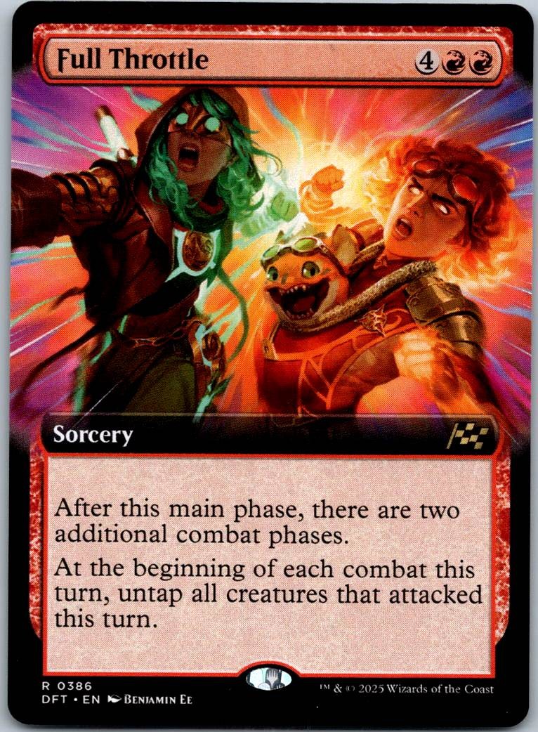 Full Throttle (Extended Art) 386 Rare Aetherdrift Magic: The Gathering Near Mint