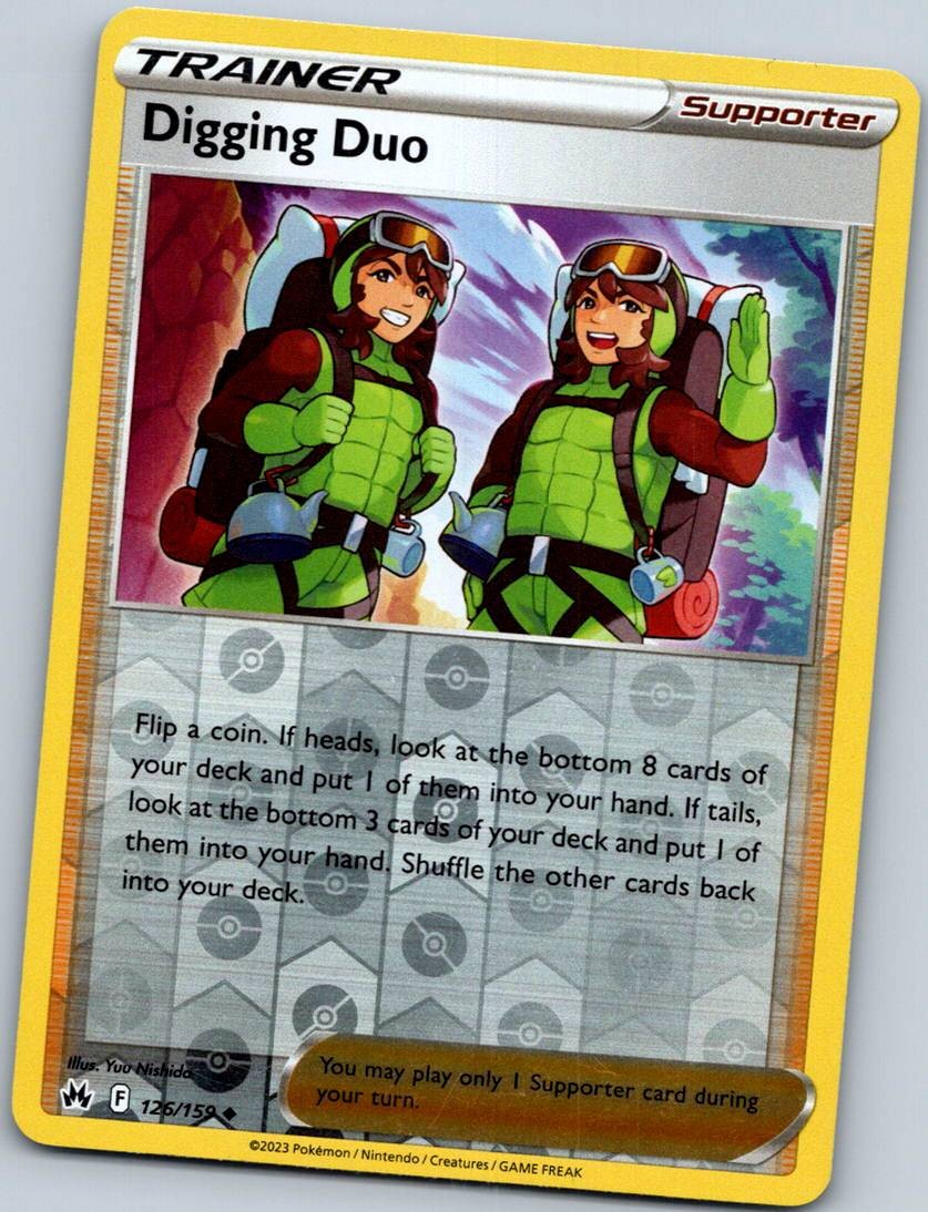 Digging Duo 126/159 Reverse Crown Zenith Pokemon Near Mint