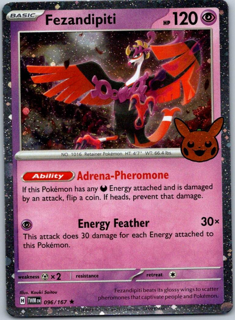 Fezandipiti 096/167 Rare Twilight Masquerade Pokemon Near Mint