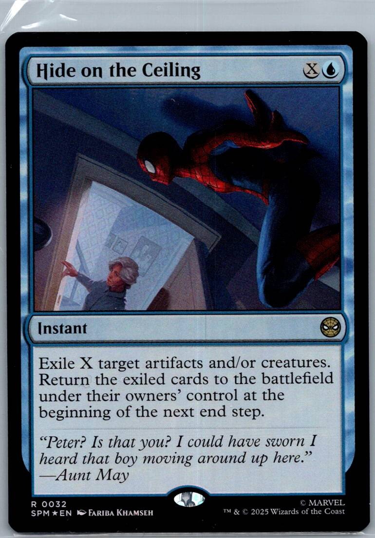 Hide on the Ceiling 32 Rare Spider-Man Magic: The Gathering Near Mint foil