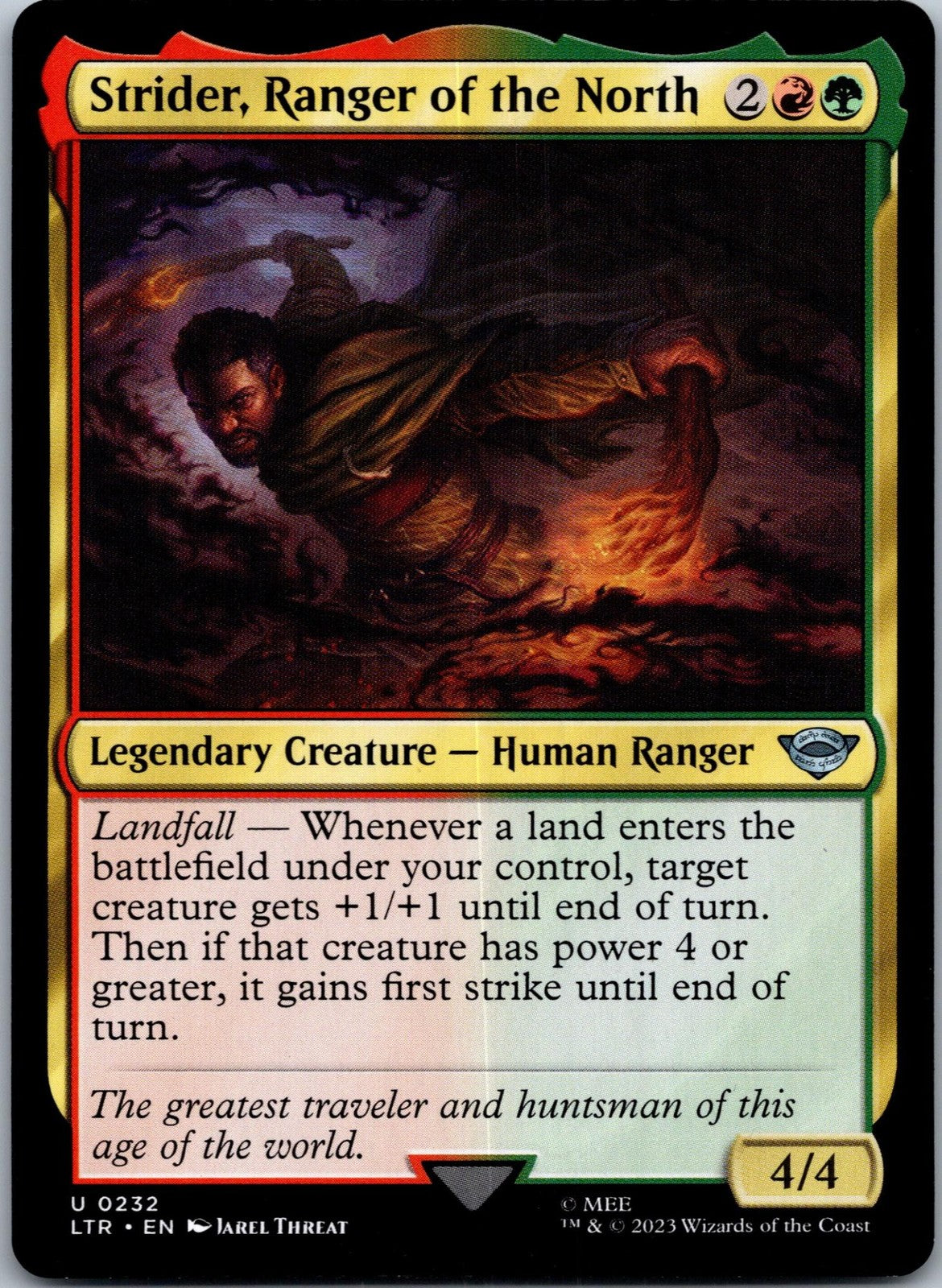 Strider, Ranger of the North The Lord of the Rings: Magic: The Gathering NM
