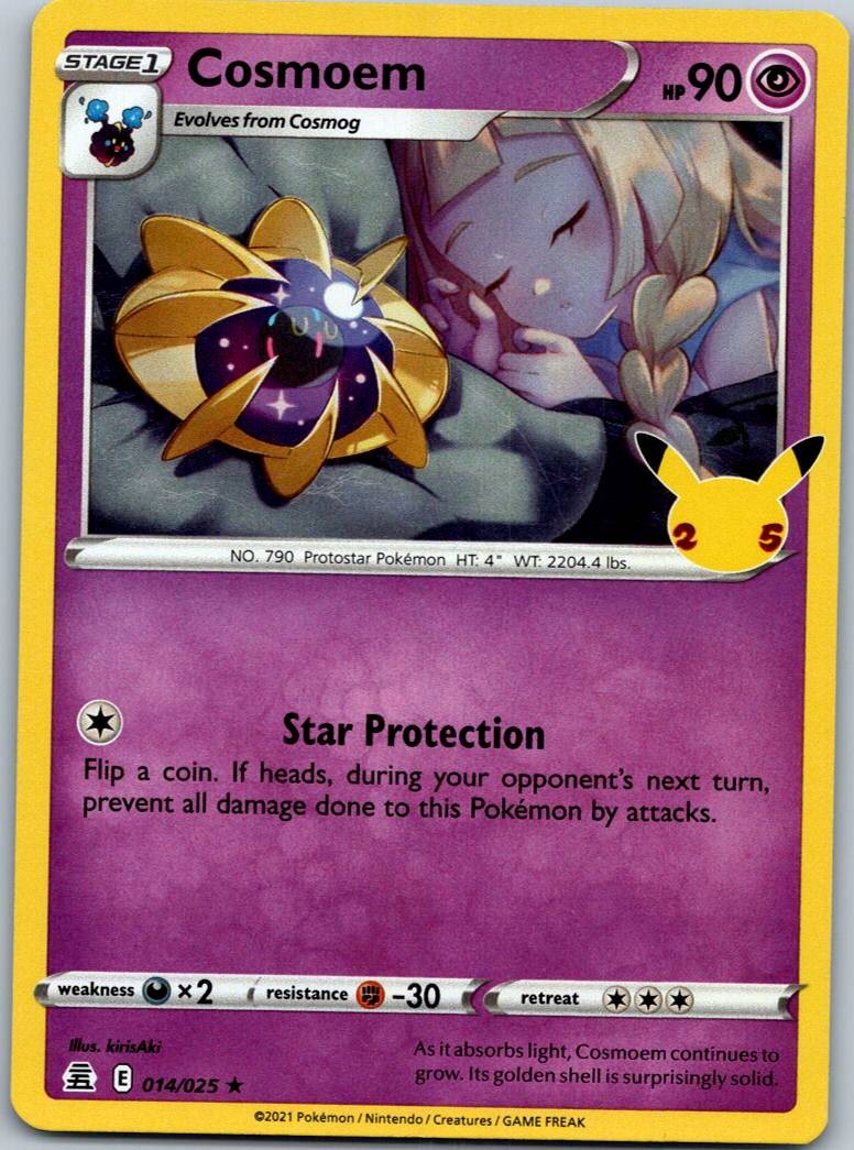 Cosmoem 014/025 Rare Celebrations Pokemon Near Mint