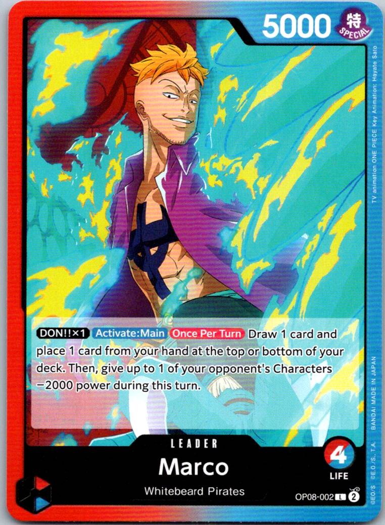 Marco OP08-002 Leader Two Legends One Piece Near Mint