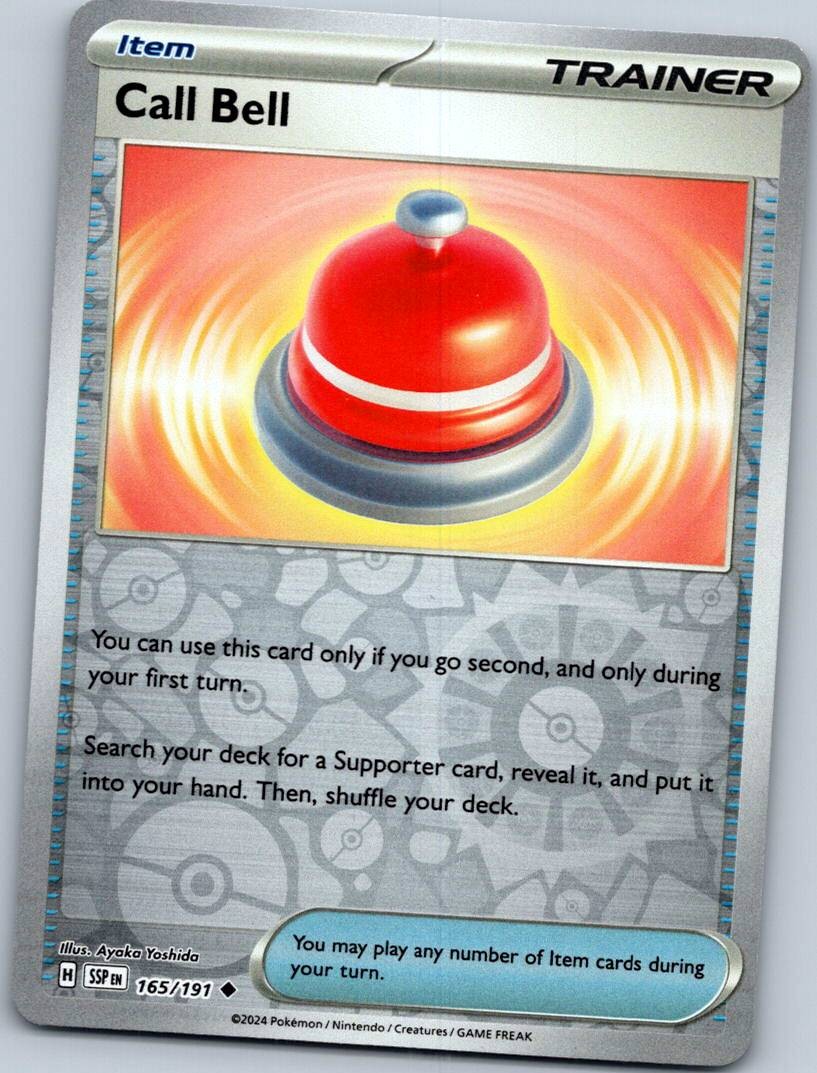 Call Bell 165/191 Reverse Surging Sparks Pokemon Near Mint
