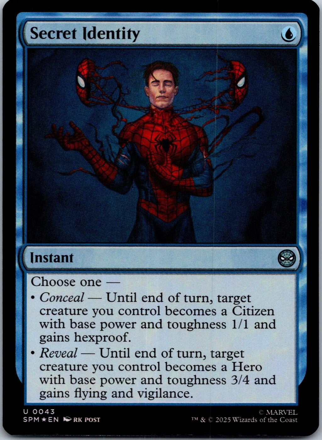 Secret Identity 43 Uncommon Marvel's Spider-Man Magic: The Gathering NM | HOKO