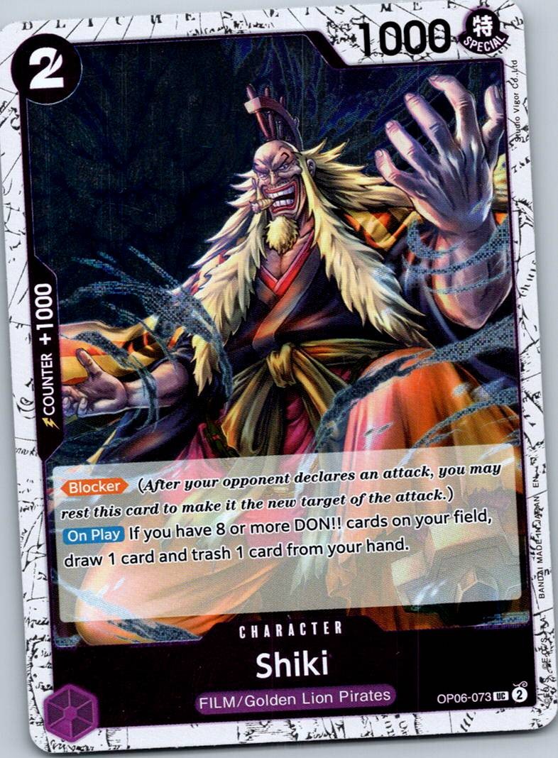 Shiki (Pirate Foil) OP06-073 Premium Booster -The Best- Vol. 2 One Piece NM