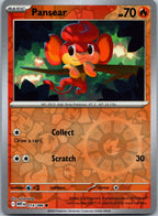 Pansear 014/086 Common White Flare Pokemon Near Mint