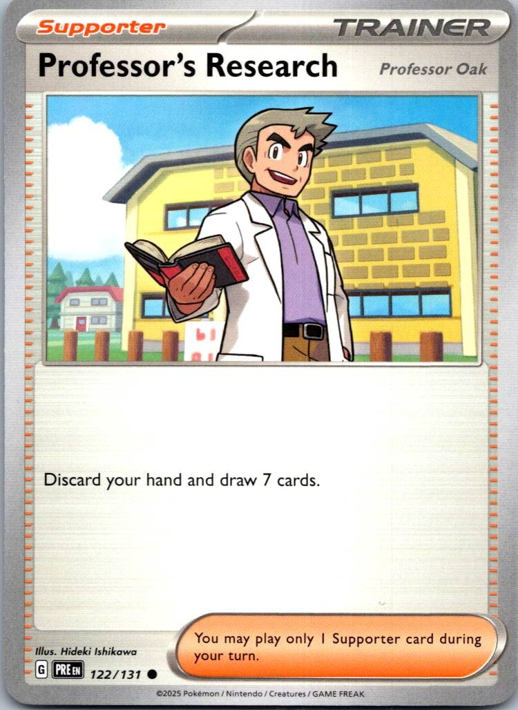 Professor's Research 122/131 Common Prismatic Evolutions Pokemon Near Mint