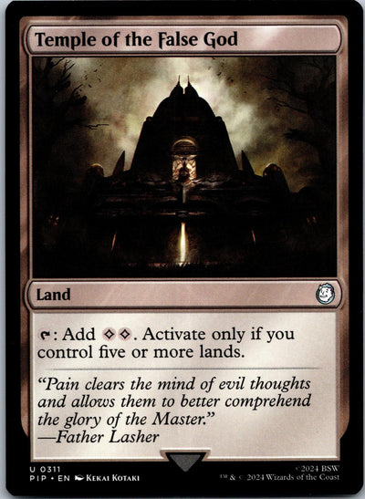 Temple of the False God 311 Universes Beyond: Fallout Magic: The Gathering NM