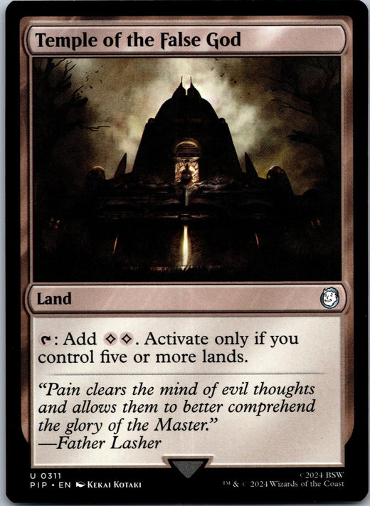 Temple of the False God 311 Universes Beyond: Fallout Magic: The Gathering NM