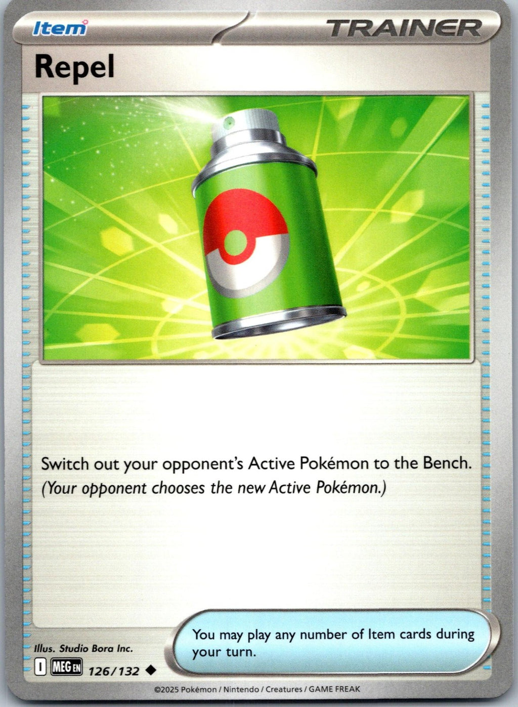 Repel 126/132 Uncommon Mega Evolution Pokemon Near Mint