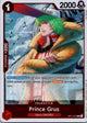Prince Grus OP11-013 Rare A Fist of Divine Speed One Piece Near Mint