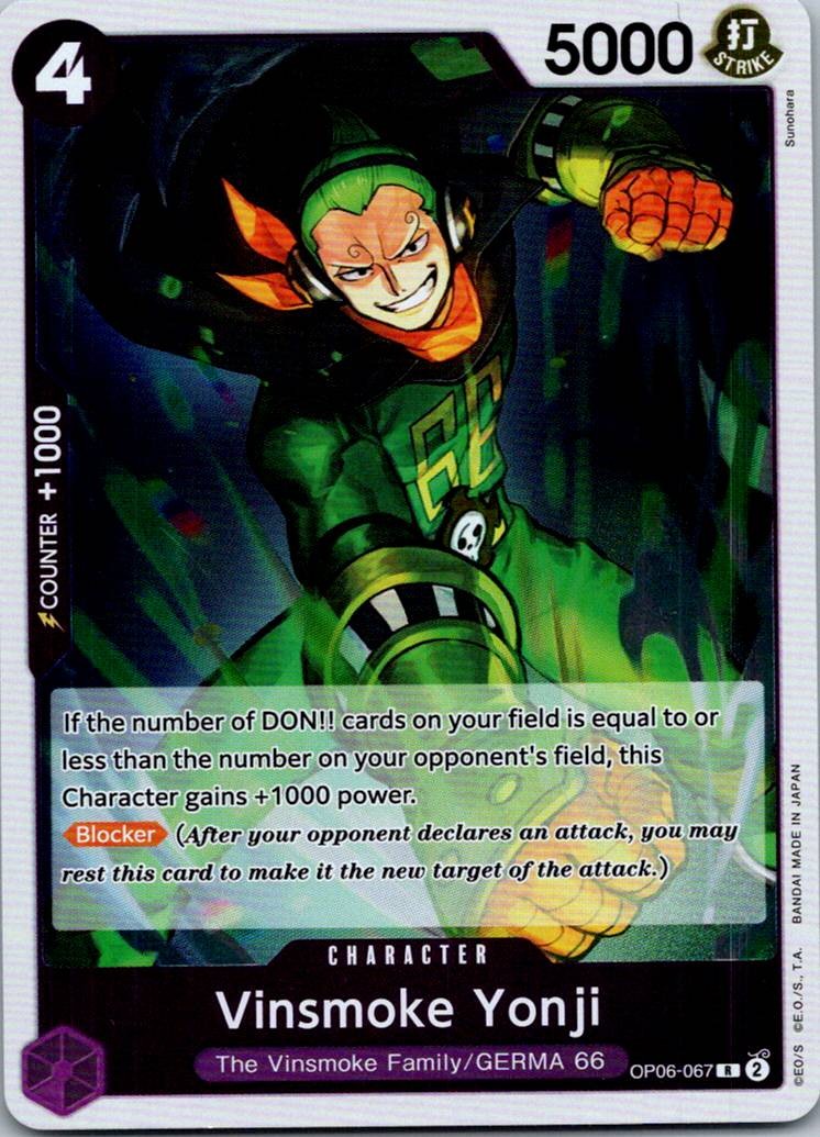Vinsmoke Yonji (067) OP06-067 Rare Wings of the Captain One Piece Near Mint