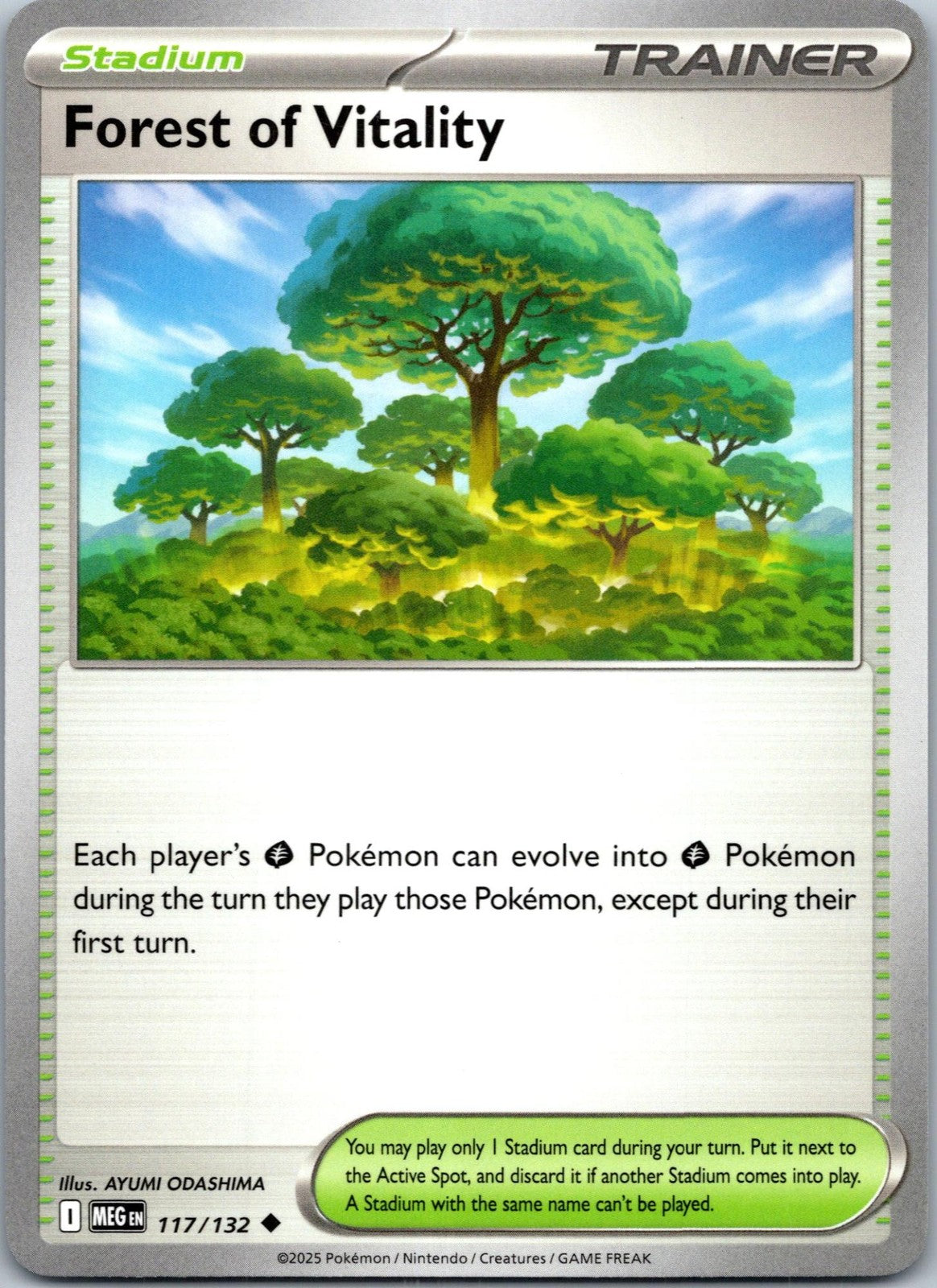Forest of Vitality 117/132 Uncommon Mega Evolution Pokemon Near Mint