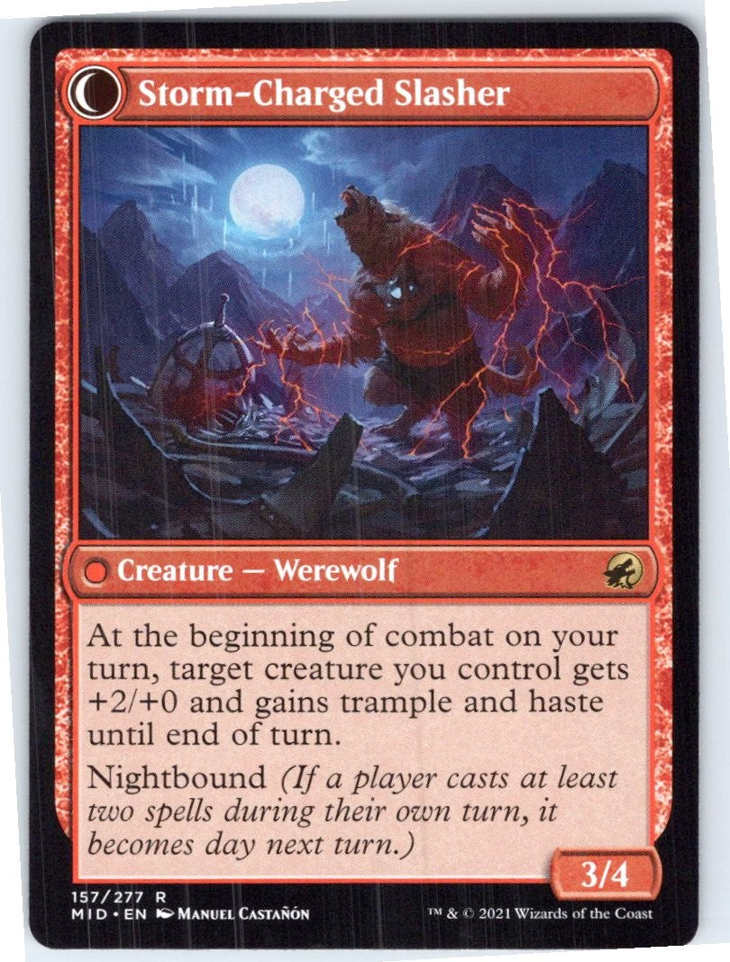 Reckless Stormseeker Rare Innistrad: Midnight Hunt Magic: The Gathering NM