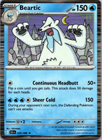 Beartic 026/086 Rare Black Bolt Pokemon Near Mint