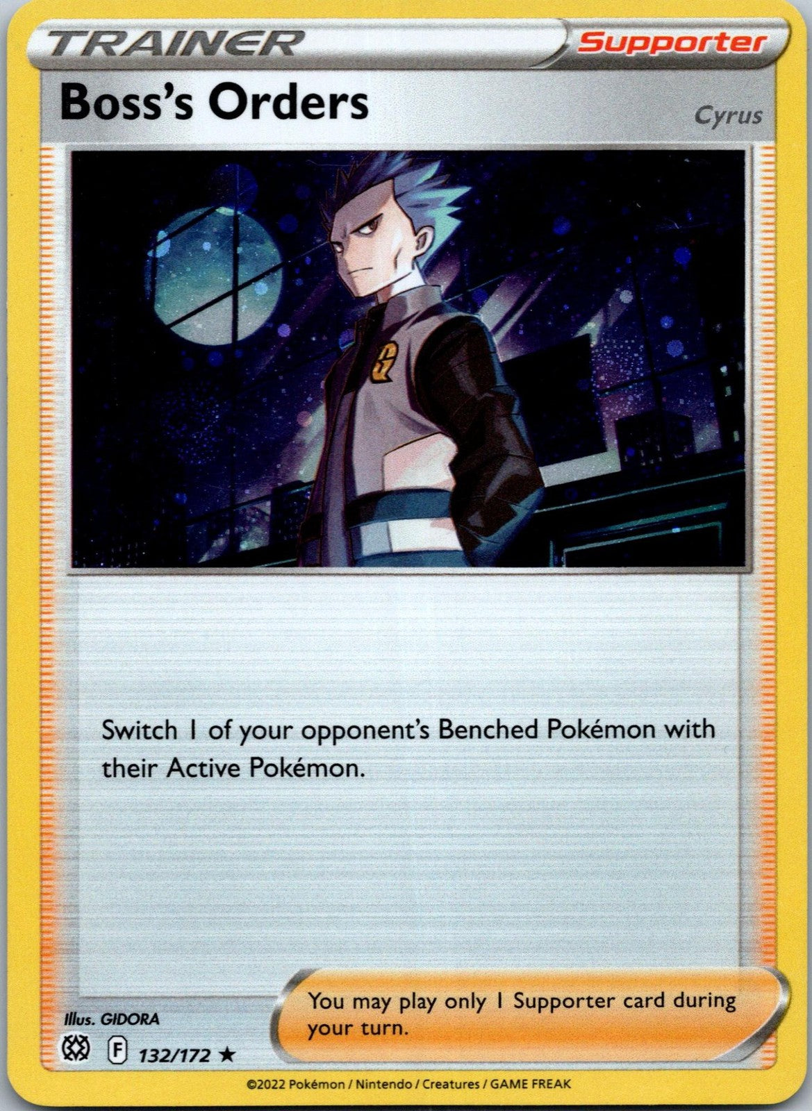 Boss's Orders 132/172 Holo Rare Brilliant Stars Pokemon Near Mint