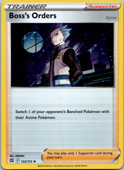 Boss's Orders 132/172 Holo Rare Brilliant Stars Pokemon Near Mint