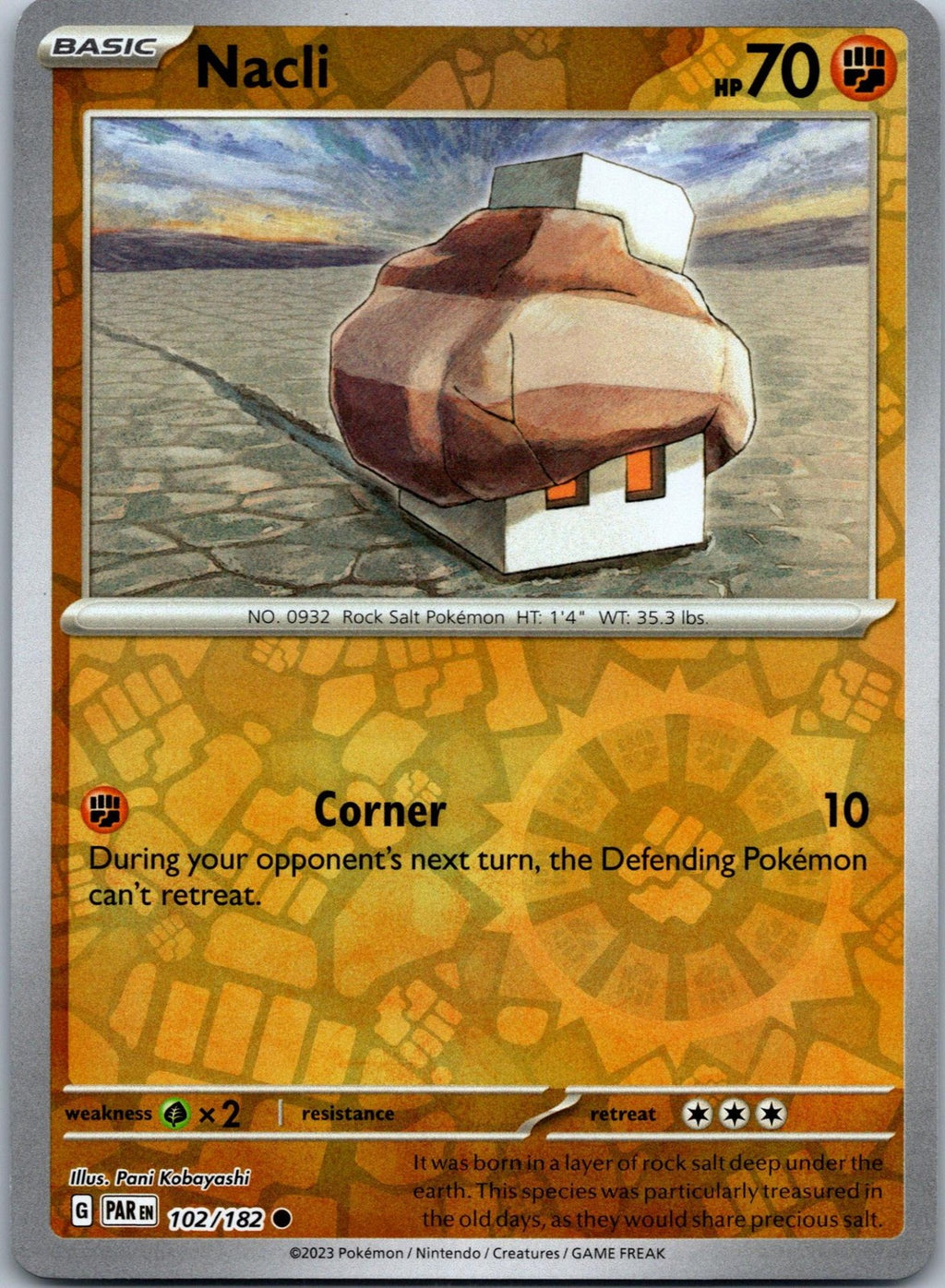 Nacli 102/182 Common Paradox Rift Pokemon Near Mint