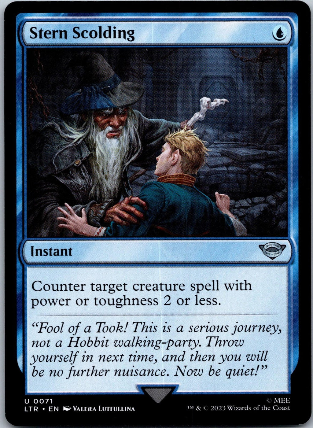Stern Scolding The Lord of the Rings: Magic: The Gathering NM