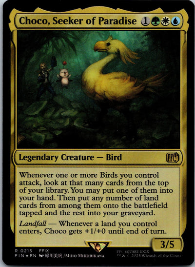 Choco, Seeker of Paradise 215 Rare Prerelease Cards Magic: The Gathering Foil NM