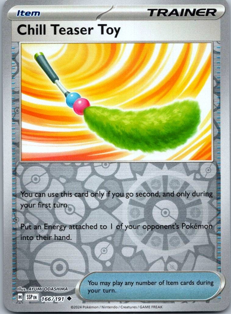 Chill Teaser Toy 166/191 Reverse Surging Sparks Pokemon Near Mint