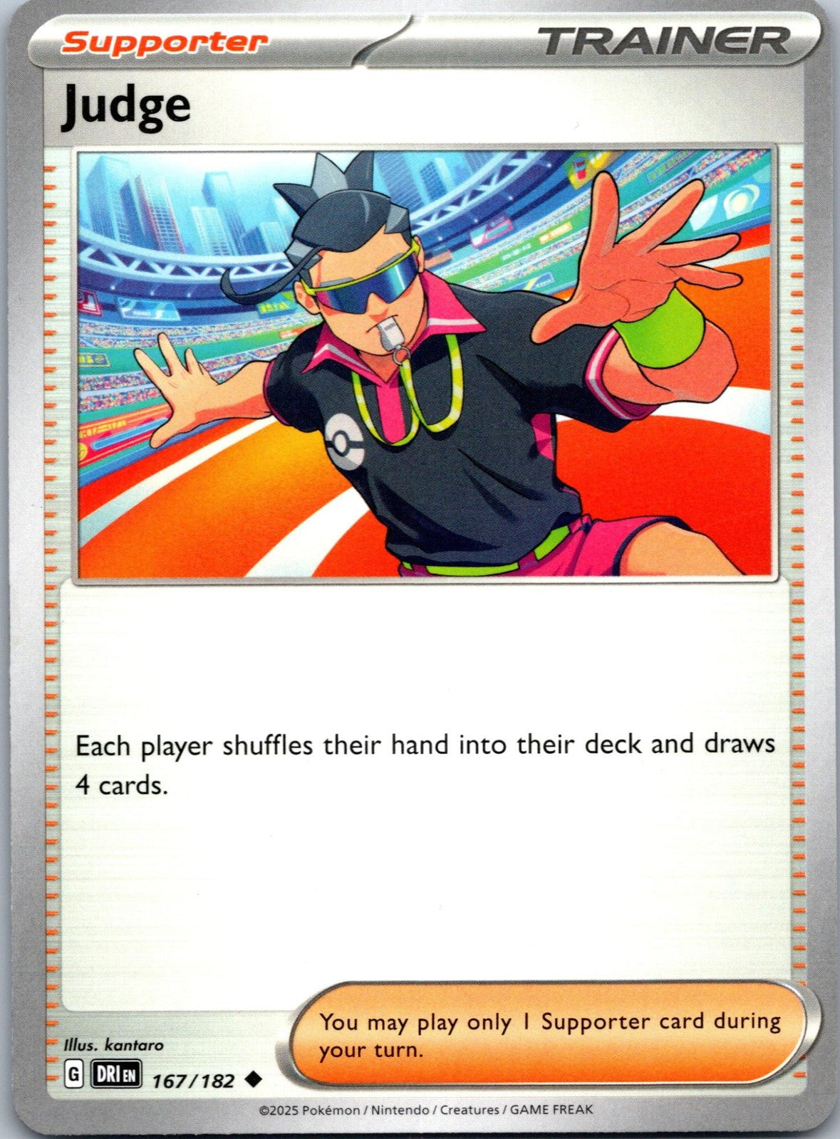 Judge 167/182 Uncommon Destined Rivals Pokemon Near Mint