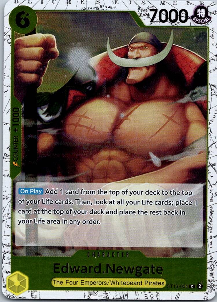Edward.Newgate ST13-004 Common Ultra Deck: The Three Brothers One Piece NM