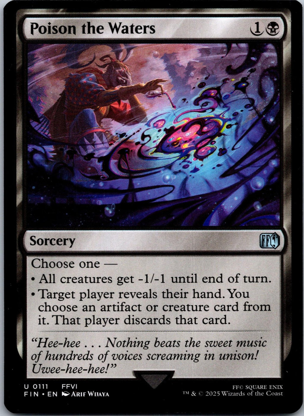 Poison the Waters 111 Uncommon Final Fantasy Magic: The Gathering Near Mint